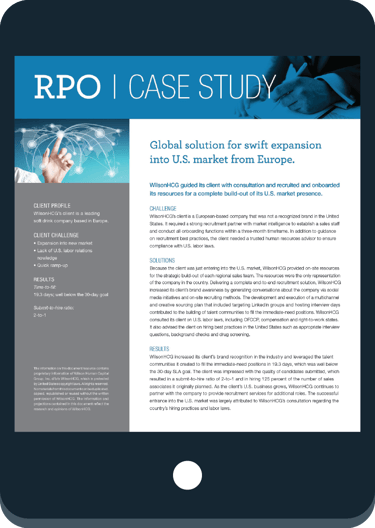 recruitment industry case study